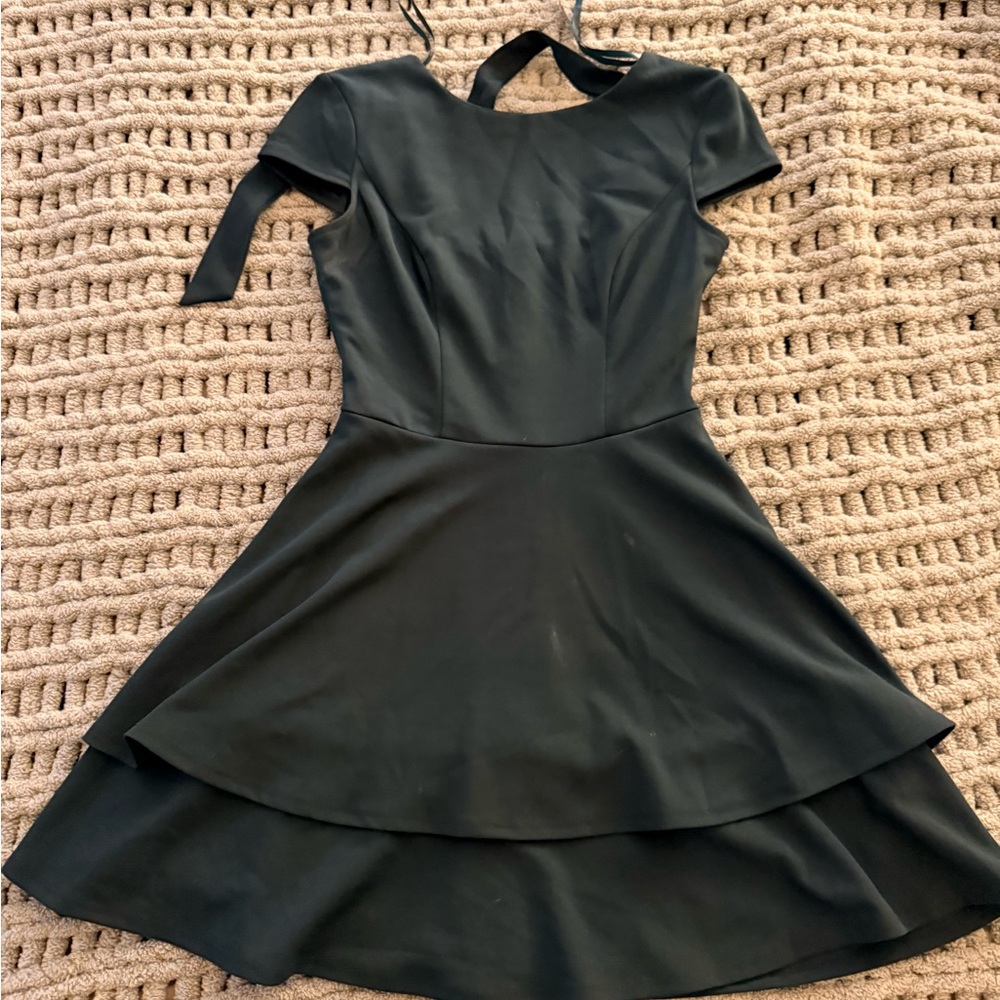 B Darlin Black Layered Maxi Dress